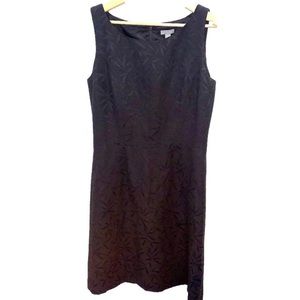 Ann Taylor sleeveless dress with leaf print size 2